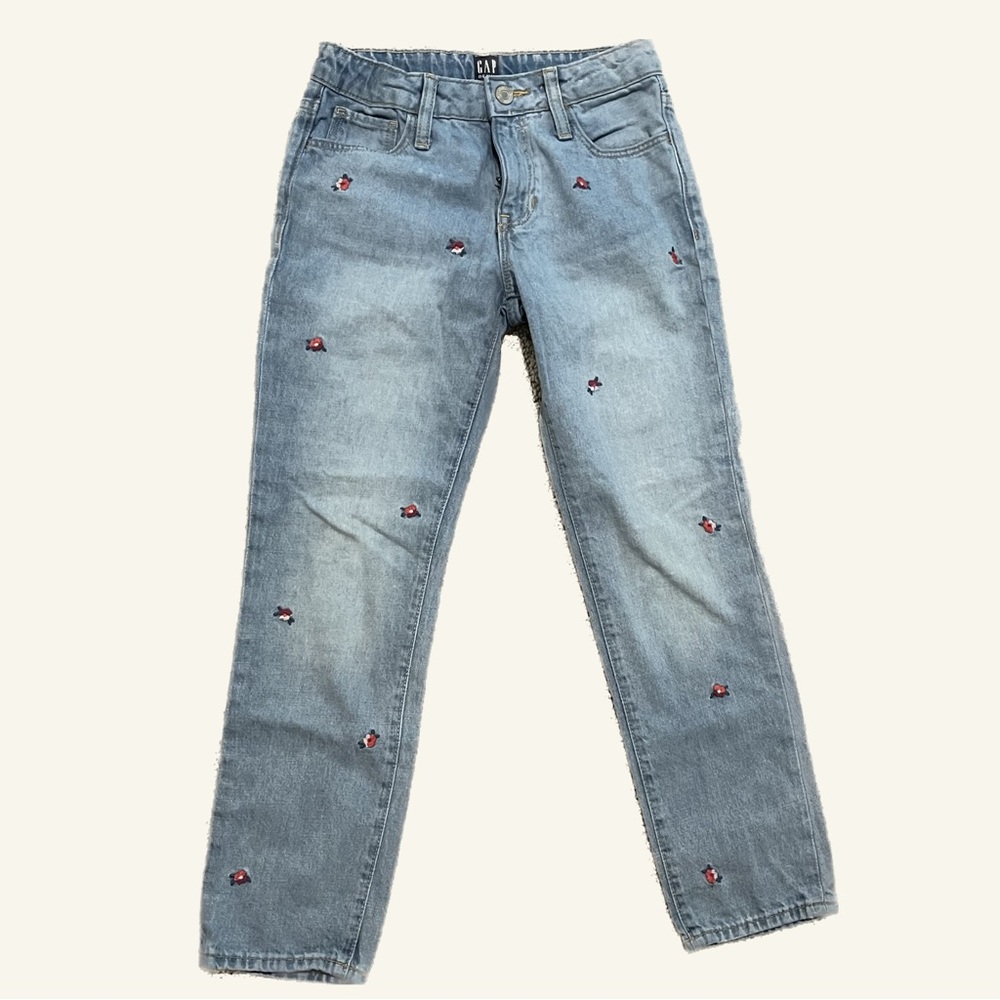Girlfriend, jeans with flower design